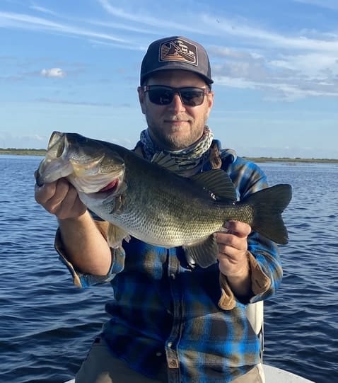 Largemouth Bass caught on Wild Shiner