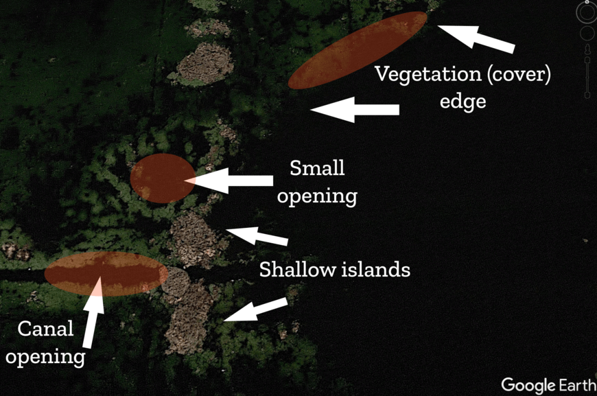 Where to catch Wild Shiners Aerial Photo